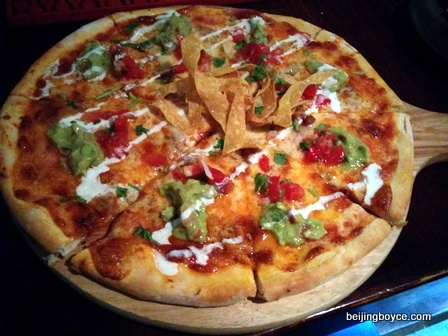 2015 Comfort Foods Beijing China Nacho Pizza at Q Mex