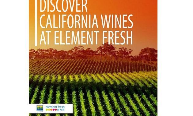 California Wine Insitute Element Fresh promotion in China