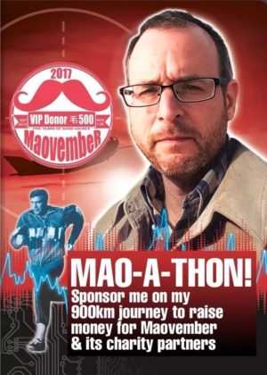 Maovember 2017 Mike Wester Mao-a-thon poster