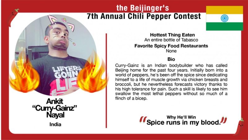 maovember 2017 beijinger chili pepper contest ankit nayal