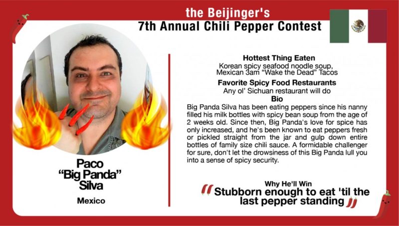 maovember 2017 beijinger chili pepper contest paco big panda silva