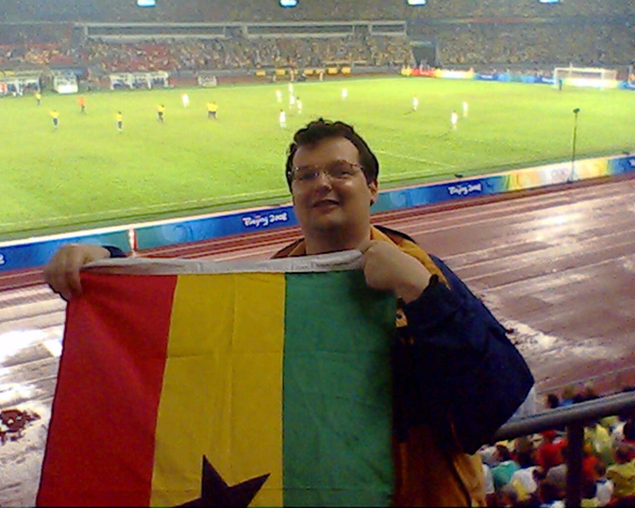 beijing olympics ghana flag