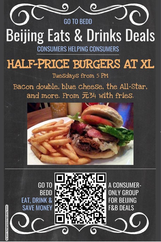 BEDD deals xl half-price burger tuesdays