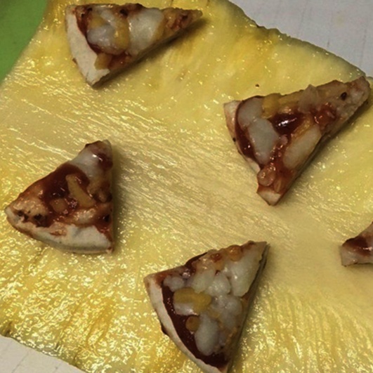 pineapple pizza square
